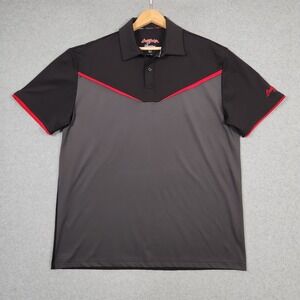 Barrett Jackson Polo Shirt Large Gray Signature Series Automotive Enthusiast